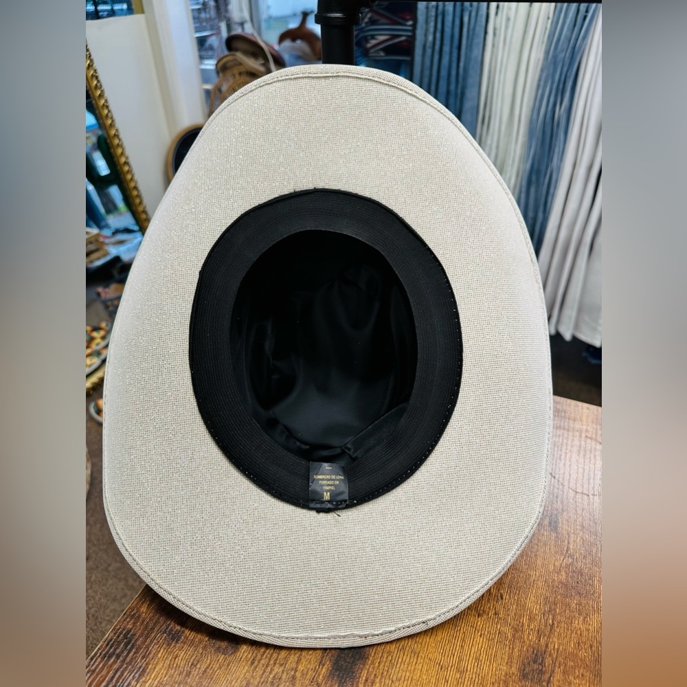 Western Cowboy Ivory Glitter Hat